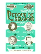 télécharger la partition d'accordéon Retour de Belgique (Orchestration Complète) (Marche) au format PDF