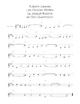 descargar la partitura para acordeón Autumn Leaves (Les Feuilles Mortes) (Arrangement : Don Quattrocchi) en formato PDF