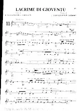 descargar la partitura para acordeón Lacrime di Gioventù en formato PDF