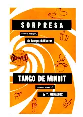 scarica la spartito per fisarmonica Tango de minuit (Orchestration) (Tango Typique Chanté) in formato PDF