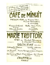 télécharger la partition d'accordéon Marie Trottoir (Arrangement : Robert Chauvigny) (Chant : Edith Piaf / Georgette Plana) (Orchestration Complète) (Fox) au format PDF