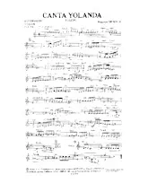 scarica la spartito per fisarmonica Canta Yolanda (Boléro) in formato PDF