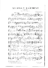scarica la spartito per fisarmonica Allons y gaiement (Marche) in formato PDF