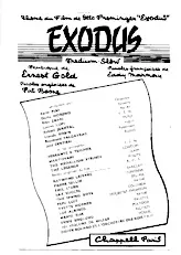 scarica la spartito per fisarmonica Exodus (Chant : Edith Piaf) (Orchestration) (Médium Slow) in formato PDF