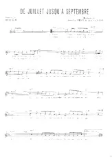 télécharger la partition d'accordéon De juillet jusqu'à septembre (Chant : Crazy Horse) (Slow) au format PDF