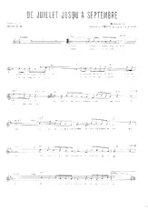 descargar la partitura para acordeón De juillet jusqu'à septembre (Chant : Crazy Horse) (Slow) en formato PDF