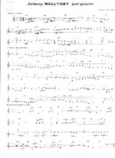 télécharger la partition d'accordéon Johnny Hallyday Pot Pourri (Arrangement Gérard Merson) au format PDF
