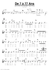 descargar la partitura para acordeón De 7 à 77 ans (Slow Binaire Chanté) en formato PDF