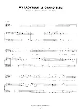 download the accordion score My Lady Blue (Le grand bleu) in PDF format
