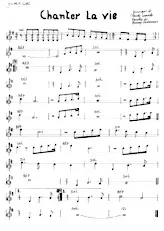 download the accordion score Chanter la vie (I Have A Dream) (Chant : Nana Mouskouri / Abba) (Partition Manuscrite) in PDF format