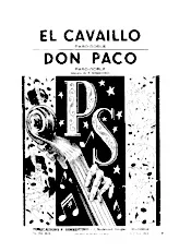 télécharger la partition d'accordéon El Cavaillo (Orchestration) (Paso Doble) au format PDF