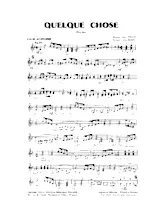 télécharger la partition d'accordéon Quelque chose (Arrangement : John Keeps) (Fox Trot) au format PDF