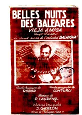 descargar la partitura para acordeón Belles nuits des Baléares (Viaja amiga) (Tango) en formato PDF