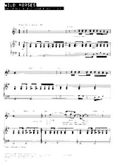 descargar la partitura para acordeón Wild horses (Chant : Rolling Stones) (Slow)  en formato PDF