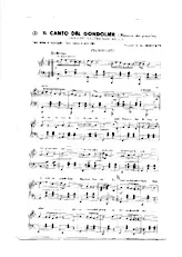 descargar la partitura para acordeón Il canto del gondolier (Romance des gondoliers) (Canzone Valzer Barcarola) en formato PDF