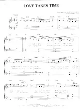 descargar la partitura para acordeón Love takes time en formato PDF