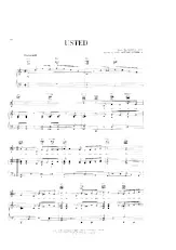 descargar la partitura para acordeón Usted en formato PDF