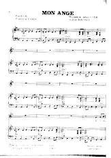 descargar la partitura para acordeón Mon ange en formato PDF