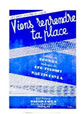 télécharger la partition d'accordéon Viens reprendre ta place (Orchestration) (Tango) au format PDF