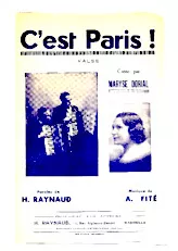 télécharger la partition d'accordéon C'est Paris (Créée par : Maryse Dorial) (Valse Chantée) au format PDF