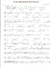 télécharger la partition d'accordéon Yves Montand Pot Pourri (Arrangement : Gérard Merson) au format PDF
