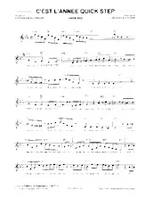 scarica la spartito per fisarmonica C'est l'année Quick Step in formato PDF
