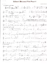 télécharger la partition d'accordéon Gilbert Bécaud Pot Pourri (Arrangement : Gérard Merson ) au format PDF