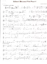 scarica la spartito per fisarmonica Gilbert Bécaud Pot Pourri (Arrangement : Gérard Merson ) in formato PDF