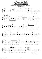 télécharger la partition d'accordéon La route est belle L'amour m'appelle (Marche Disco Chantée) au format PDF