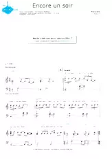 télécharger la partition d'accordéon Encore un soir (Interprète : Céline Dion) au format PDF