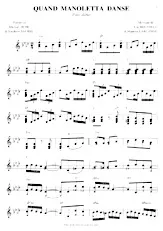 télécharger la partition d'accordéon Quand Manoletta danse (Paso Doble) au format PDF