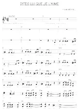 download the accordion score Dites lui que je l'aime (Relevé) in PDF format