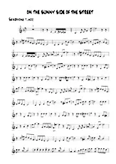 scarica la spartito per fisarmonica On the sunny side of the street (Partie : Saxophone Ténor) in formato PDF