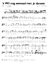 download the accordion score 'k wil nog eenmaal met je dansen  in PDF format