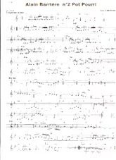 descargar la partitura para acordeón Alain Barrière Pot Pourri n°2 (Arrangement : Gérard Merson) en formato PDF