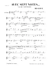 télécharger la partition d'accordéon Avec sept notes (Valse Viennoise) au format PDF