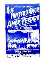 télécharger la partition d'accordéon Qué nuestro amor (Orchestration) (Tango Typique) au format PDF