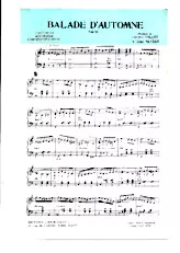 scarica la spartito per fisarmonica Balade d'automne + Souvenir de Collonges (Valse) in formato PDF