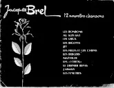 descargar la partitura para acordeón Jacques Brel 12 Nouvelles Chansons en formato PDF