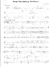 télécharger la partition d'accordéon Serge Gainsbourg Pot Pourri (Arrangement : Gérard Merson) au format PDF