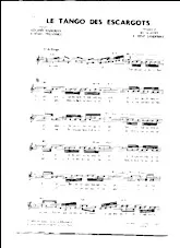descargar la partitura para acordeón Le tango des escargots en formato PDF