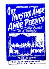 download the accordion score Amor Perdido (Orchestration) (Tango Typique) in PDF format