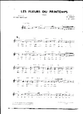 scarica la spartito per fisarmonica Les fleurs du printemps (Valse) in formato PDF