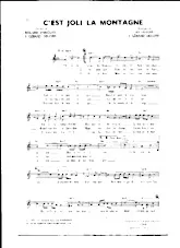 download the accordion score C'est joli la montagne (Slow) in PDF format
