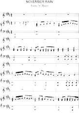télécharger la partition d'accordéon November Rain au format PDF