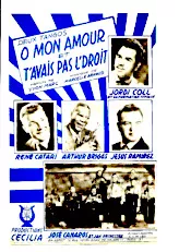télécharger la partition d'accordéon O mon amour (Orchestration) (Tango) au format PDF