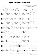 descargar la partitura para acordeón Java Cadence Musette en formato PDF