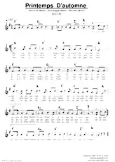 scarica la spartito per fisarmonica Printemps d'Automne (Boston Chanté) in formato PDF