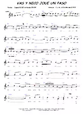 descargar la partitura para acordeón Vas y Nico joue un paso en formato PDF