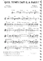 download the accordion score Quel temps fait il à Paris  in PDF format